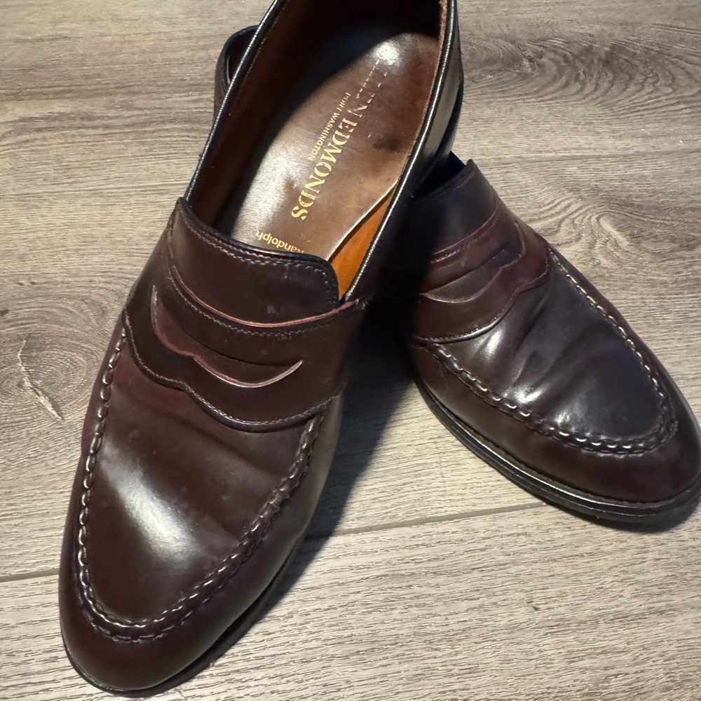 Allen Edmonds Brown Leather Penny Loafers